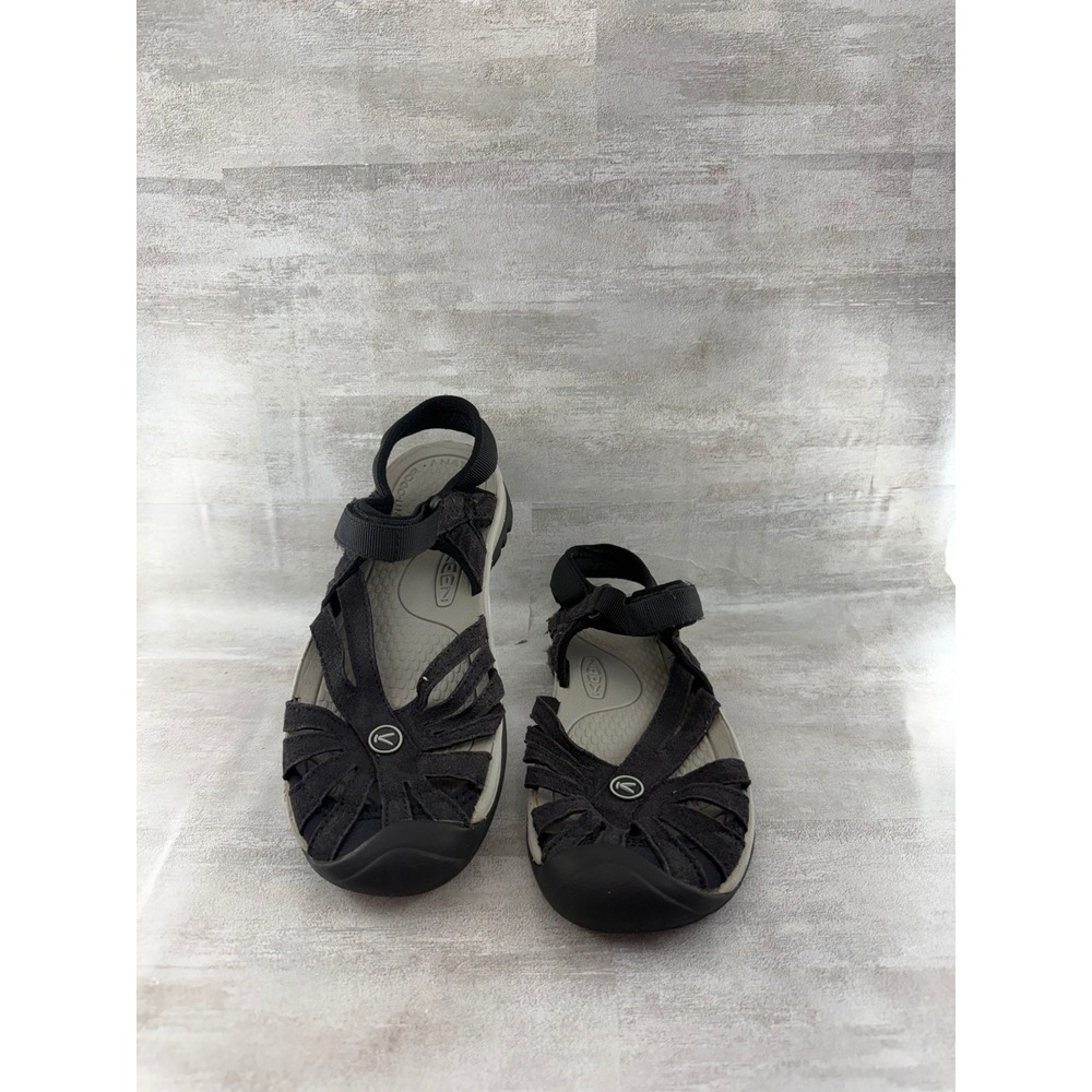 Keen Rose Women Black Strappy Closed Toe Sport Sandals Sz 6.5 US 37 EU